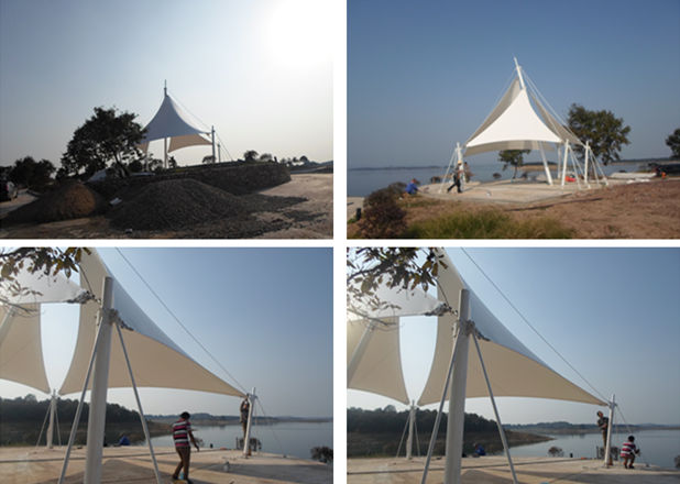 漳河水庫(kù)景觀膜結(jié)構(gòu)完工成品圖