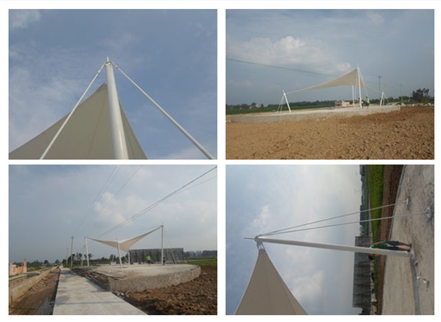 機(jī)場(chǎng)觀景臺(tái)張拉膜完工成品圖展示