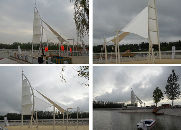 盤錦一帆風(fēng)順景觀膜結(jié)構(gòu)完工成品圖