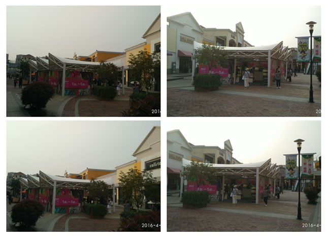 百聯(lián)奧特萊斯促銷臺現(xiàn)場成品圖