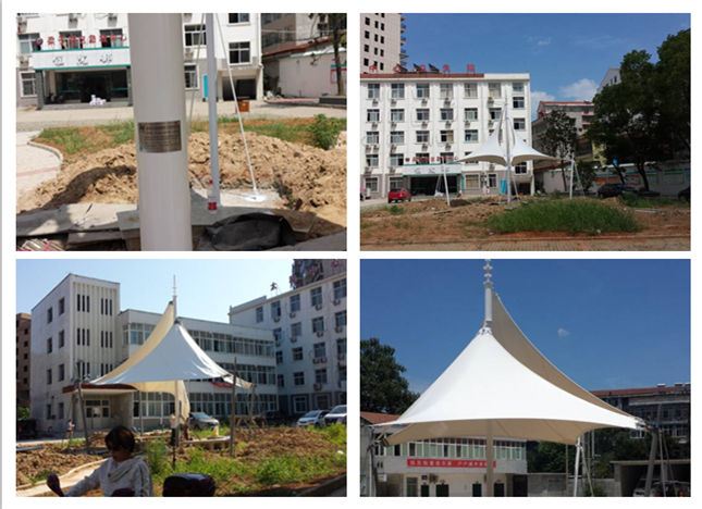 太和醫(yī)院景觀膜結(jié)構(gòu)現(xiàn)場(chǎng)成品圖