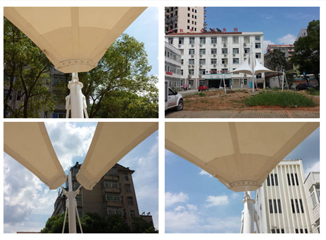 太和醫(yī)院景觀膜結(jié)構(gòu)拉膜現(xiàn)場(chǎng)施工圖