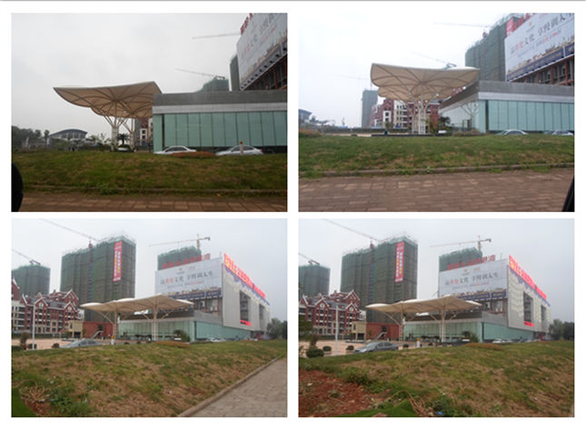 湖南益陽(yáng)商業(yè)設(shè)施膜結(jié)構(gòu)工程成品圖