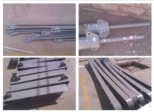 冀北電網(wǎng)異形鋼冒頂膜結(jié)構(gòu)停車棚現(xiàn)場施工圖