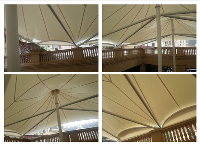 武漢光谷世界城頂棚膜結(jié)構(gòu)工程細(xì)節(jié)圖