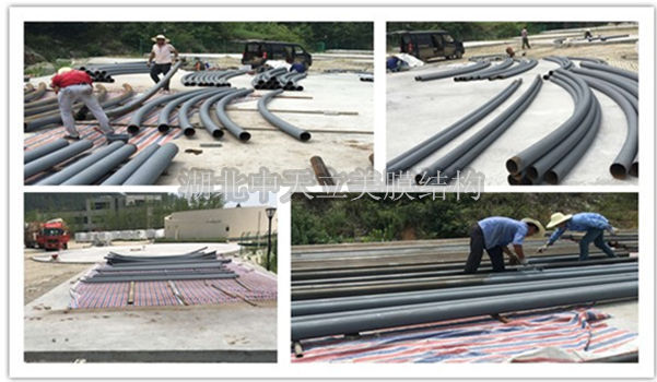 頂棚膜結(jié)構(gòu)施工圖