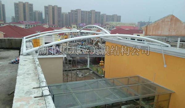 盤龍城奧特萊斯頂棚膜結(jié)構(gòu)施工圖
