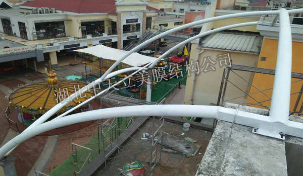 盤龍城奧特萊斯頂棚膜結(jié)構(gòu)施工圖