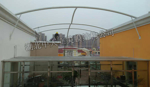 盤龍城奧特萊斯頂棚膜結(jié)構(gòu)施工圖