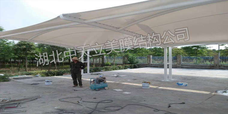 膜結(jié)構(gòu)車棚施工圖