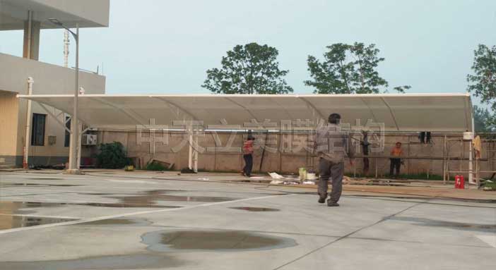 中天立美膜結(jié)構(gòu)自行車棚