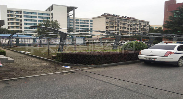 中天立美車棚施工照片