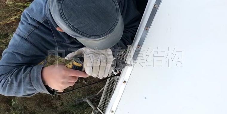 膜結(jié)構(gòu)車棚施工照片