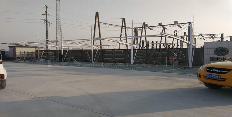 中天立美膜結(jié)構(gòu)車棚