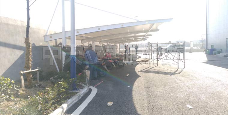 中天立美膜結(jié)構(gòu)自行車棚