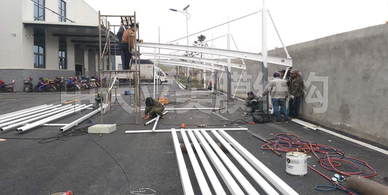 中天立美膜結(jié)構(gòu)自行車棚