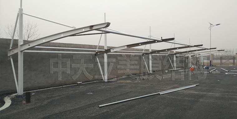 中天立美膜結(jié)構(gòu)自行車棚