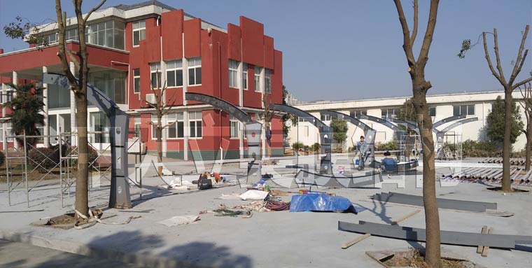 中天立美車棚施工照片