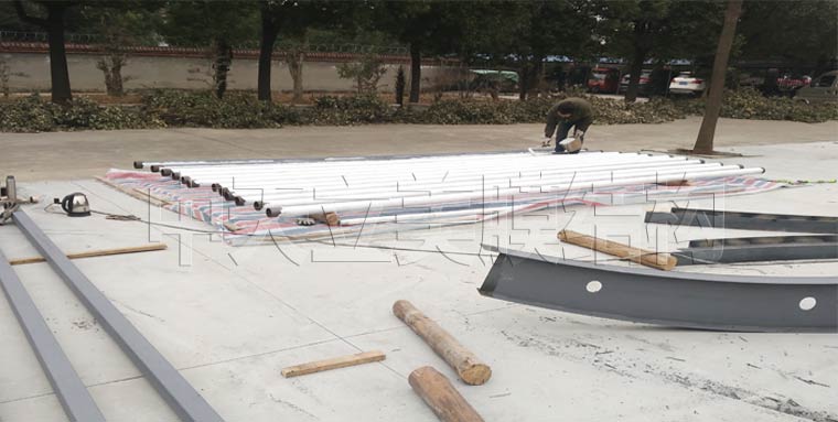 中天立美車棚施工照片