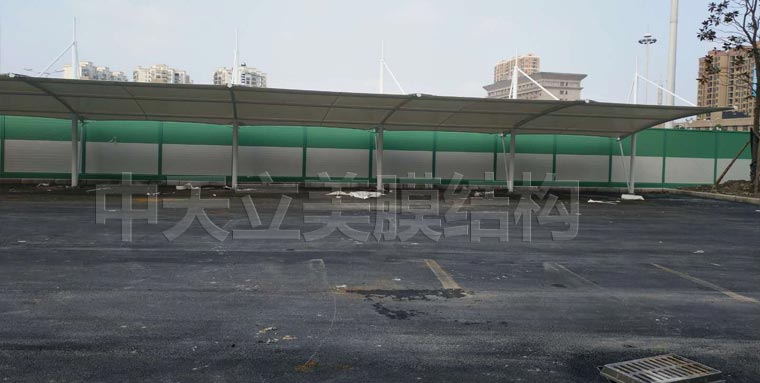 中天立美車棚完工照片