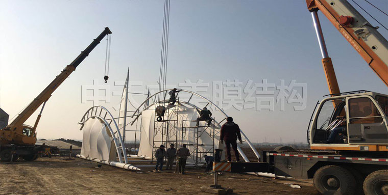 中天立美-張拉膜施工