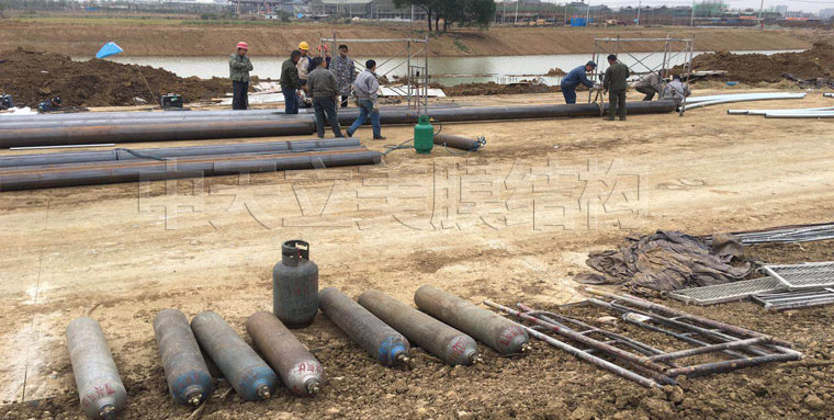 中天立美-張拉膜施工