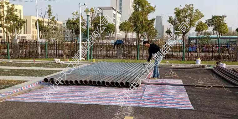 鋼結(jié)構(gòu)進場-車棚