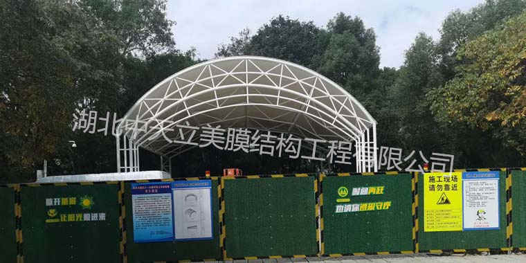膜結(jié)構(gòu)舞臺完工-中天立美